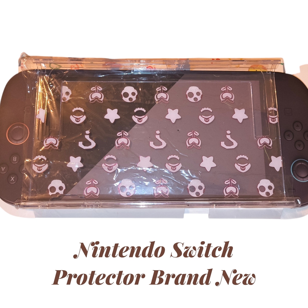 ⭐ Pending Trade⭐Clear Nintendo Switch Screen Protector with Pink Pattern
